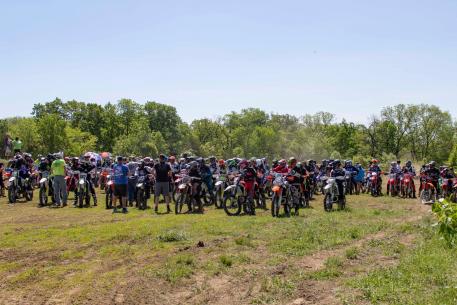 Morning big bike start